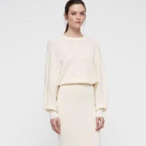 ALL SAINTS Wool GENE Dress Chalk White Sz: S